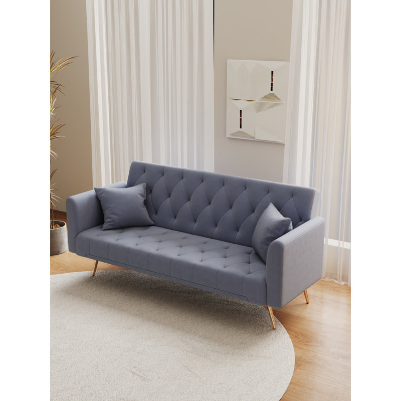 Canapé-lit convertible double 71 po Modern, Gris
