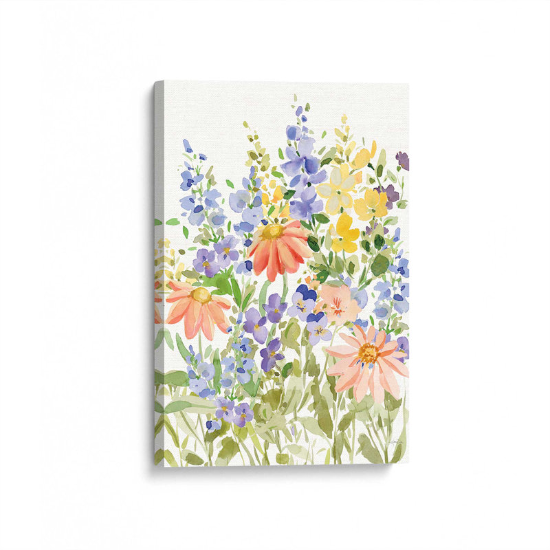 «Spring Celebration VII» par Katrina Pete, reproduction d'art, H 32 po x l 24 po, Toile tendue, Ne s’applique pas