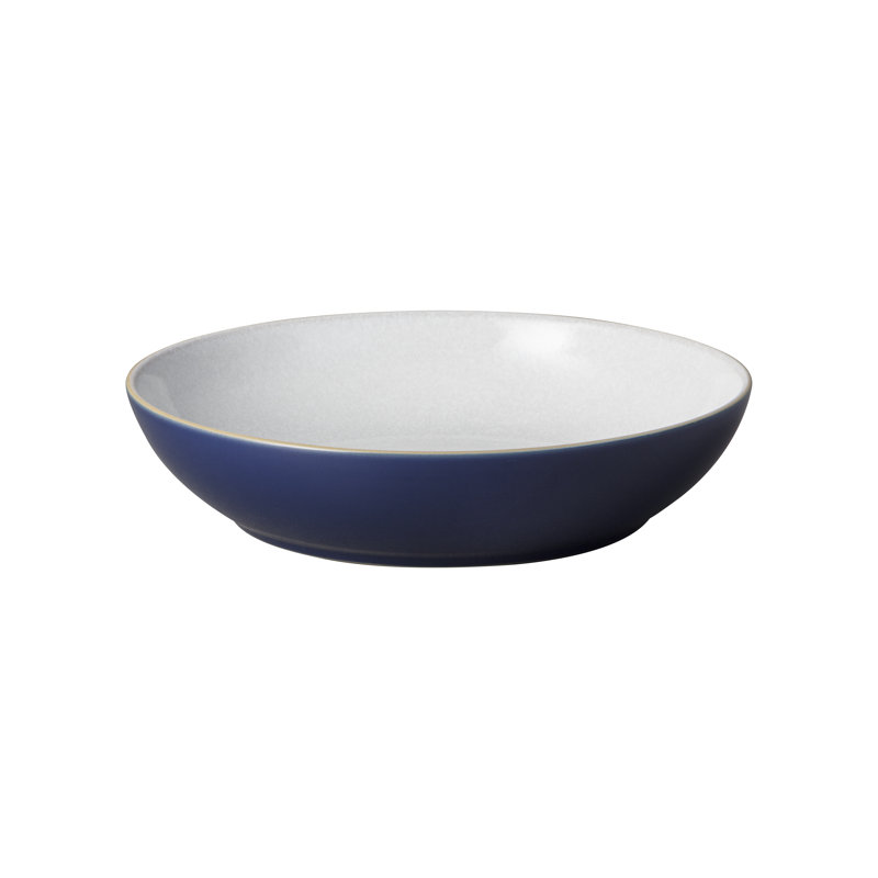 Natural Canvas 35.5 oz. Denby Pasta Bowls, Dark Blue