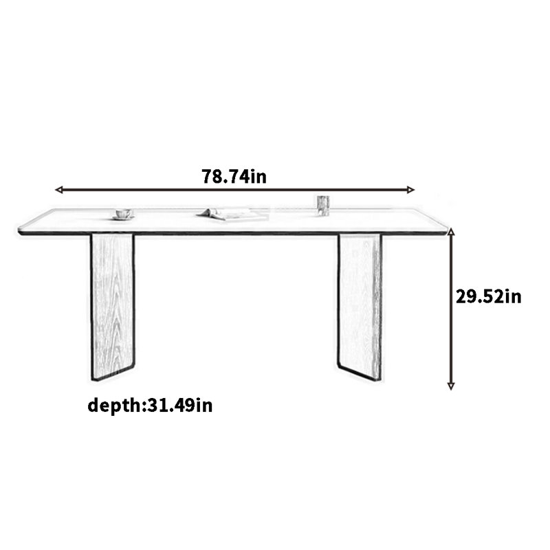 Gillihan, H 29,52 po x L 78,74 po x l 31,49 po, Brun