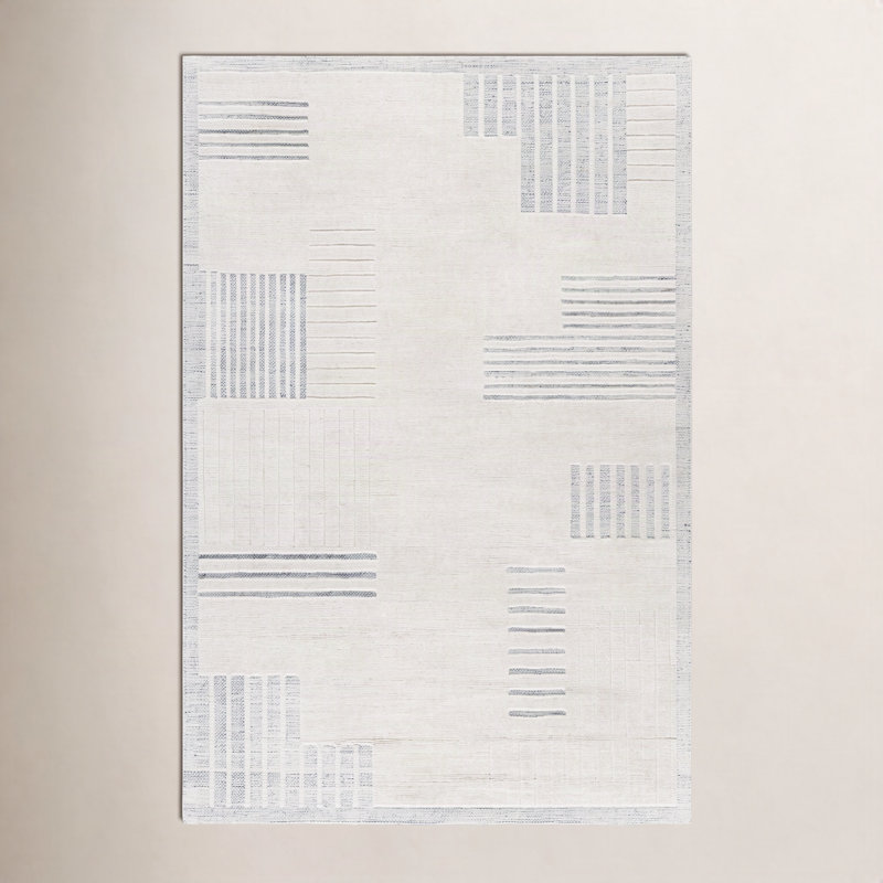 Ronaldo Hand-Loomed Abstract Wool Area Rug, Rectangle 2' x 3'