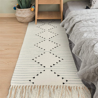 Hagan Rectangle 60 cm x 130 cm Synthetic Area Rug