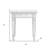 Dingman 24" Silver Glass Square End Table