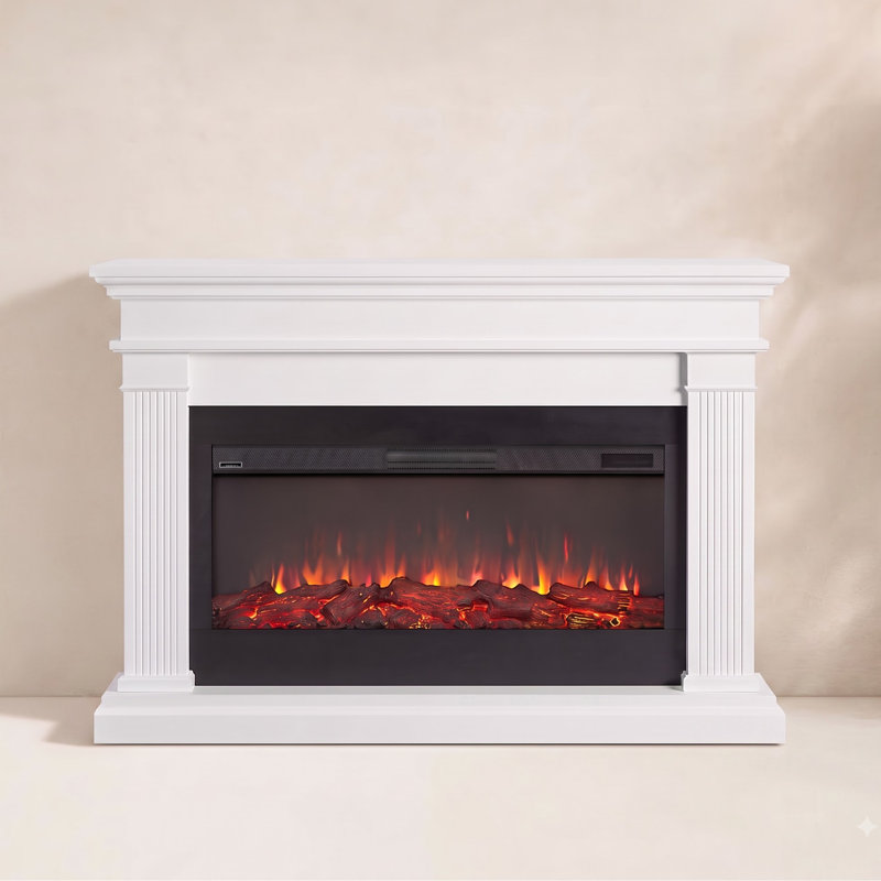 Beau Real Flame Electric, White, Standard