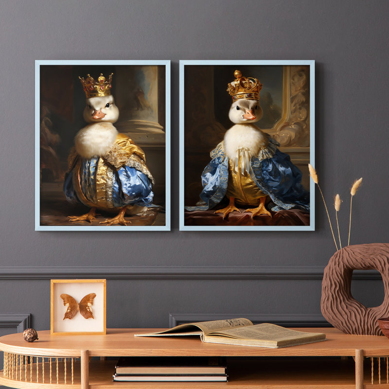 ANIMALS Series CCV - reproduction encadrée de qualité supérieure - prête à être accrochée - aucun clou requis - aucun clou requis