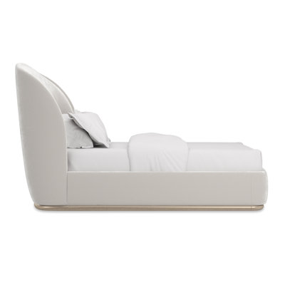 Upholstered Wingback Bed