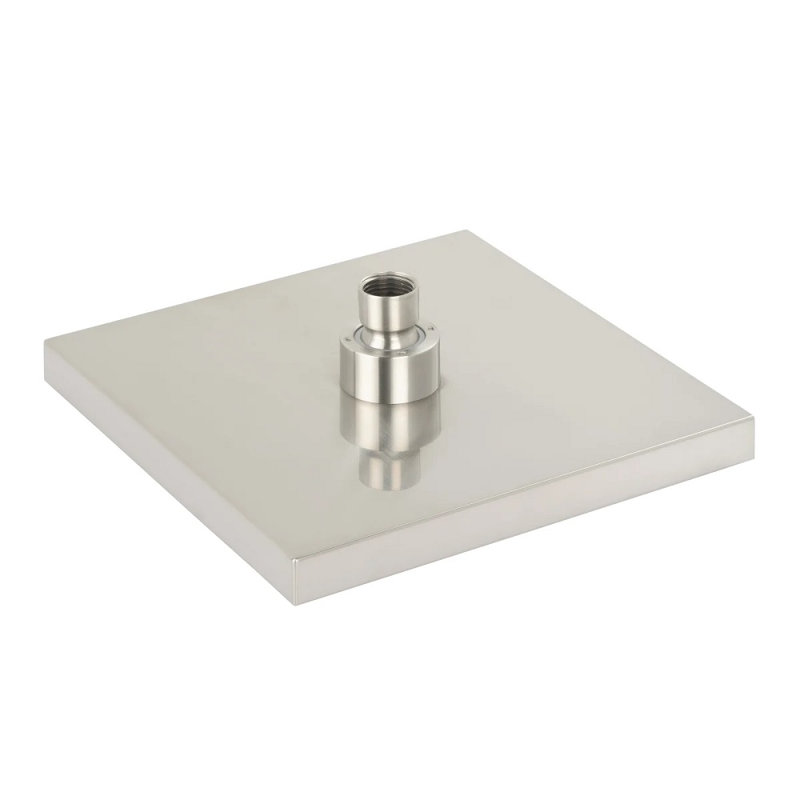 Pomme de douche à pluie double, Nickel brossé