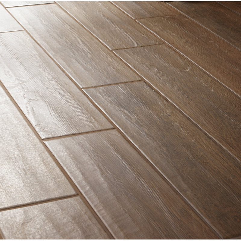 Willow Bend 6'' X 24'' Glazed Porcelain Wood Look Wall & Floor Tile (19 PC Per Carton) (16.10 SQFT Per Carton)