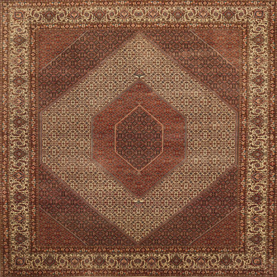 Tapis traditionnel brun / noir / beige