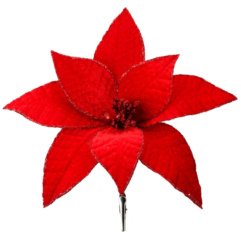 Pince à poinsettia 9 po, Rouge