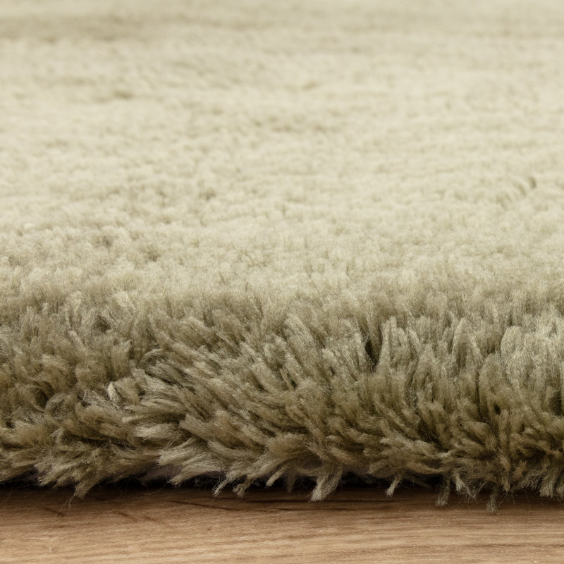 Tachiana Hand Tufted Shaggy Sage Area Rug, Rectangle 200 x 290 cm