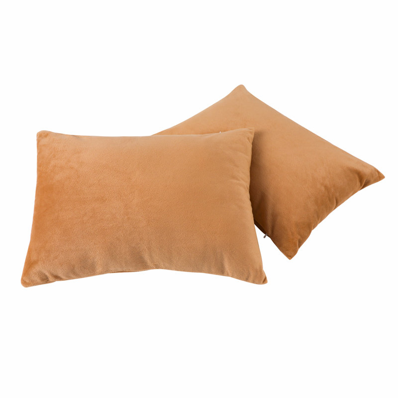 Velvet Pillowcase - Set of 2, Camel, Queen