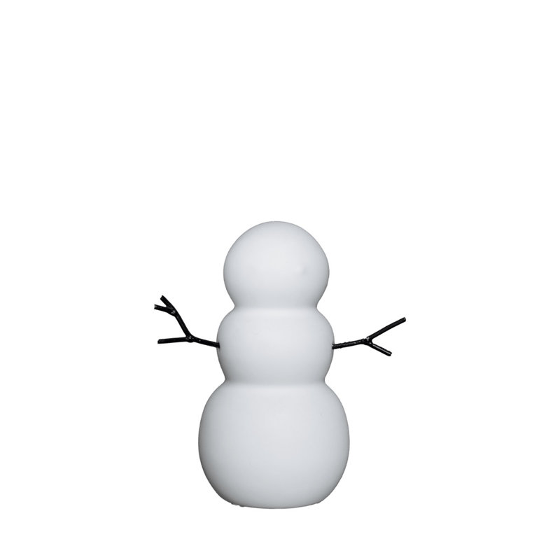 Ceramic SNOWMAN White, 4.33'' H x 2.76'' W x 2.76'' D