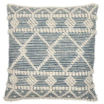 Geometric Cotton Blend Throw Pillow