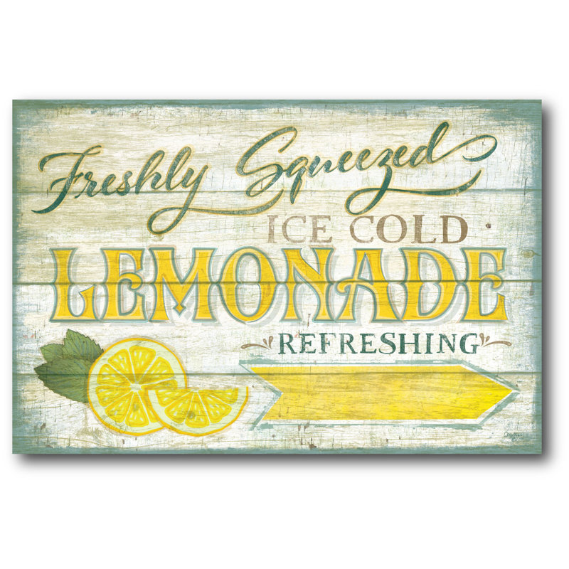 « limonade sign », affiche rétro sur toile tendue