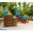 Fransje 2 - Person Patio Conversation Set with Cushions-612099658