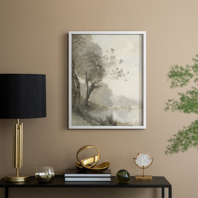 Vintage Landscape CXXIII Framed Print - Solid Wood