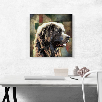 " Newfoundland Dog Breed " Painting Print