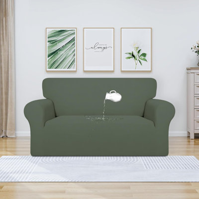 100% Dual Waterproof Couch Cover Slipcovers For Couches And Sofas - Stretch Non Slip Sofa Covers Washable, Leakproof Furniture Protector For Kids, Pets, Dog (Sofa)