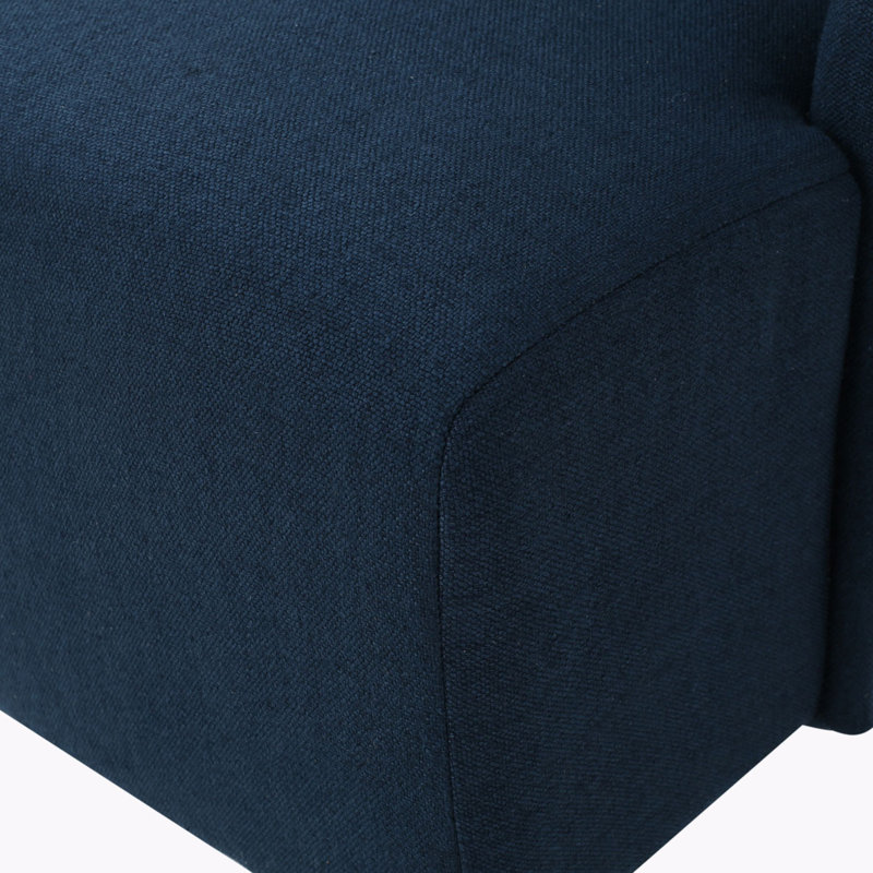 Chaise d'appoint rembourrée Aphton, Marine