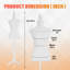 Mannequin Torso Manikin Dress Form 49-67 pouces à hauteur ajustable pour femme