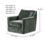 Fauteuil coulissant pivotant en pin Luxe