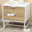 Mullica 45cm W Steel Bedside Table