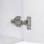 Meuble-lavabo moderne avec lavabo en céramique, porte à motif de losanges, poignée dorée, tablettes de rangement latérales et barre à serviettes pour les petits espaces-1209236043