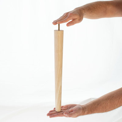 Base Unfinished Furniture Leg, Pack of 4