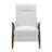 Wood Arm Push Back Recliner - Milky-1656708127