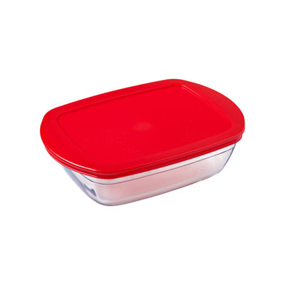 Contenant de rangement rectangulaire avec couvercle O-Cuisine
