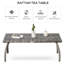 Metal Outdoor Dining Table , 90cm W 50cm D