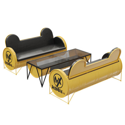 Krystallynn 6 - Person Glass Top Four Leg Dining Set