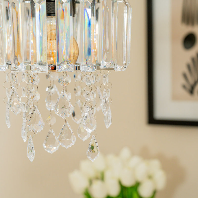 23cm H Plastic / Acrylic Empire Lamp Shade ( Clip On )