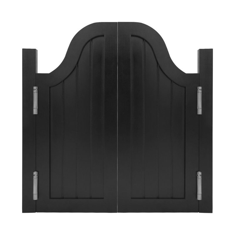 Double cloison en bois massif, 39,47 po x 31,49 po, Black