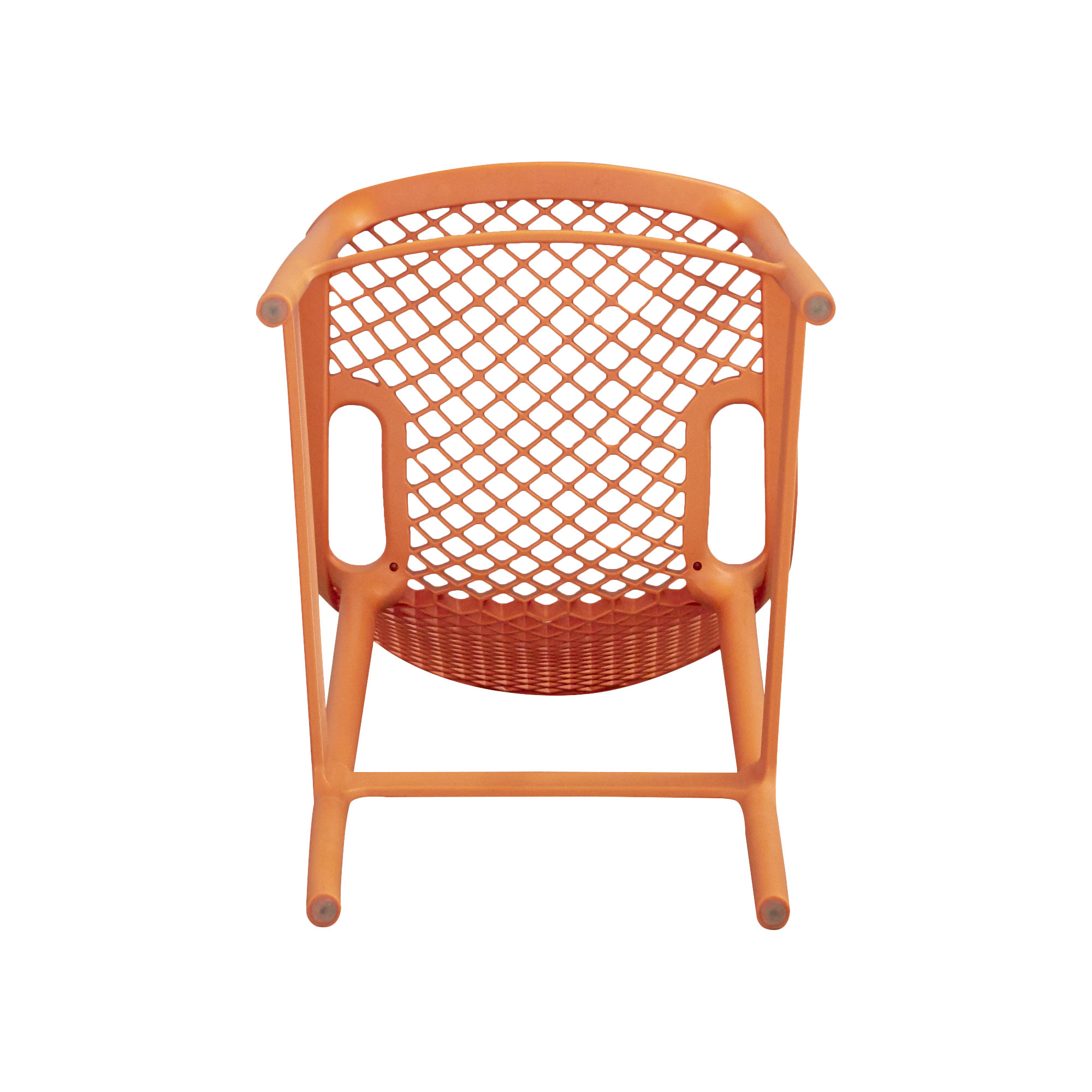 Farrah Patio Bar Stool, Orange, 25.6"