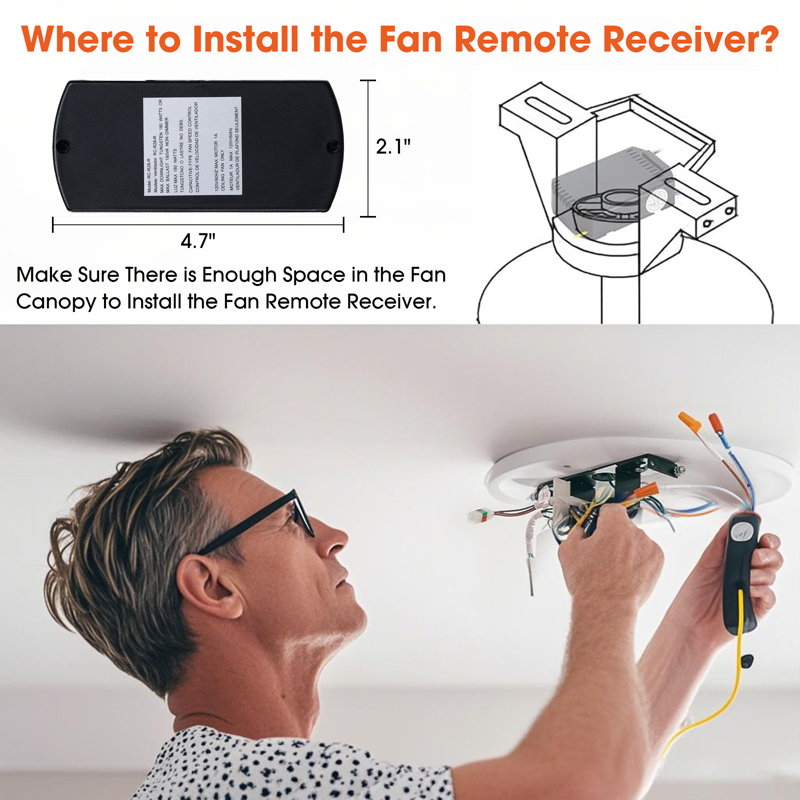 Télécommande pour ventilateur de plafond