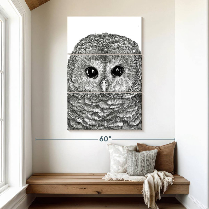 Petit hibou Brampt, H 50 po x l 32 po