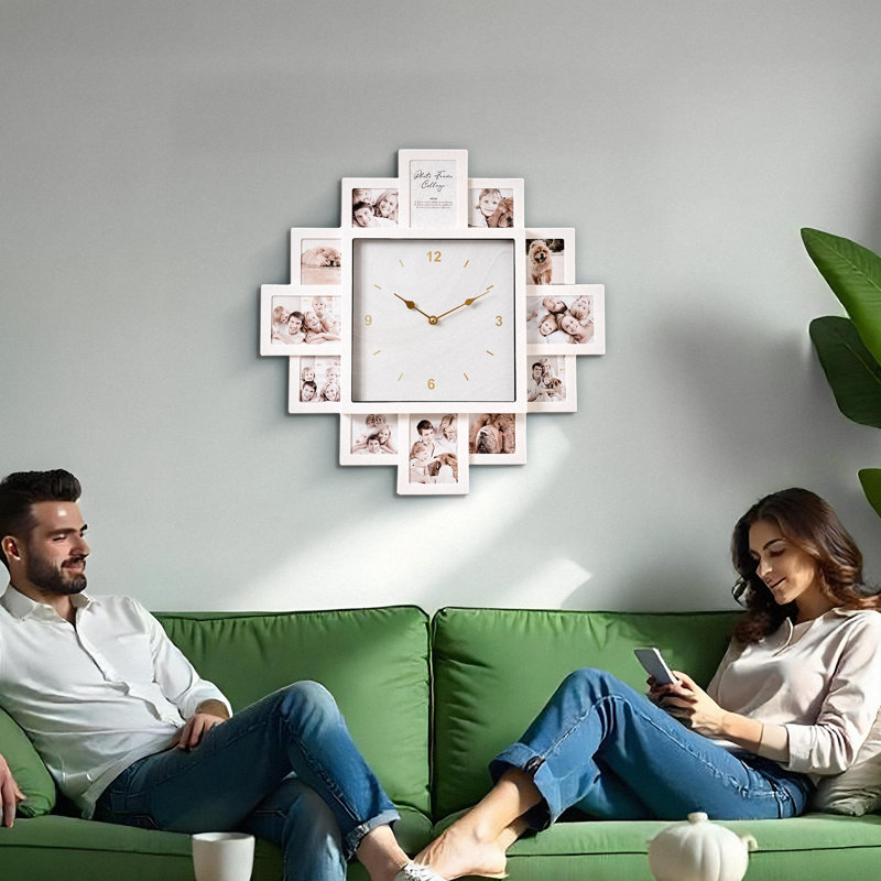 Horloge murale Yamikani, Blanc