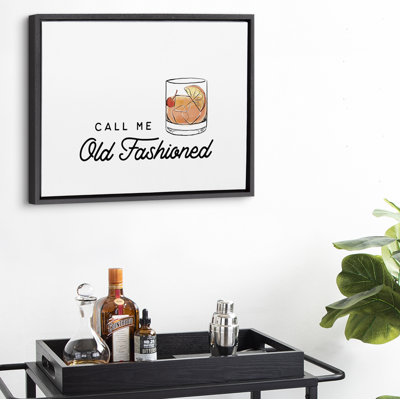 Call Me Old Fashioned by The Creative Bunch Studio Framed Canvas Wall Art Print