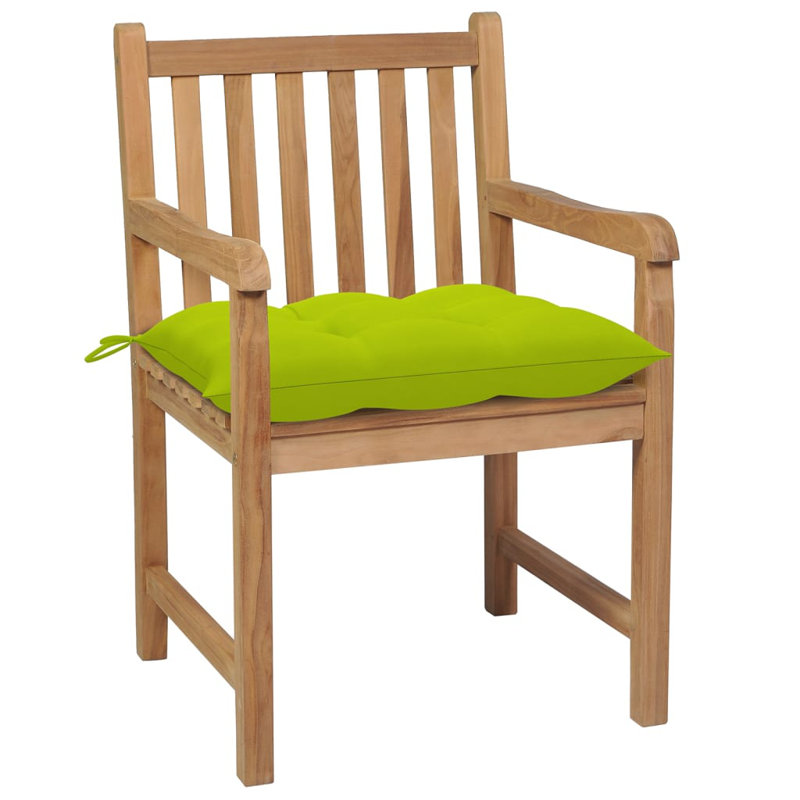 Chaise de patio avec coussin Dorathy, Vert