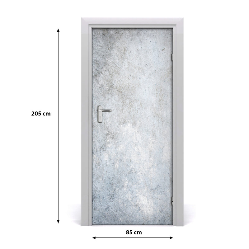 Concrete Background Door Decal