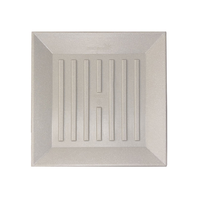 Soucoupe universelle carrée, H 1 po x l 12,5 po x P 12,5 po, Parchemin