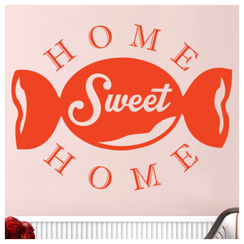 Non-Wall Damaging Wall Decal, Orange, Large