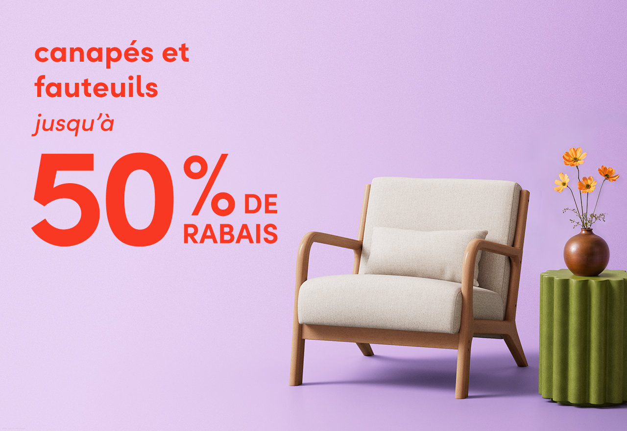 canapés et fauteuils en solde