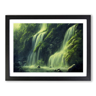 Endearing Waterfall - Single Picture Frame Print