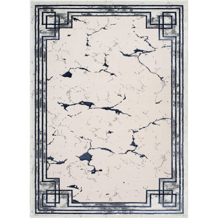 Monaco Series Abrstract Black/Gray/Ivory/Beige Area Rug