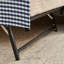 Lit de jour, canapé-lit convertible polyvalent 3 en 1 Gingham avec couchette coulissante et poches de rangement latérales, idéal pour les espaces multiples-153600069-153600071