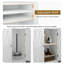 Grande armoire de rangement pour salle de bain, armoires autoportantes en bois avec glissières réglables, tiroir et 2 portes, armoire de plancher pour la cuisine, la salle de lavage, le salon, le vestibule