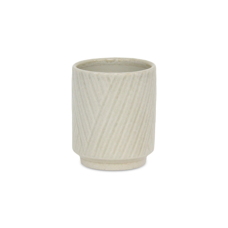 Kettering Handmade Ceramic Pot Planter, White